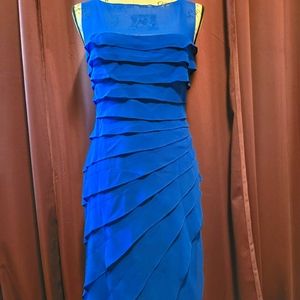 Jones New York Blue Silk Dress